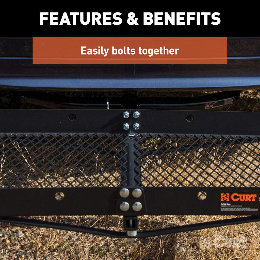 Tray Hitch Cargo Carrier, 300 lbs Capacity A68102