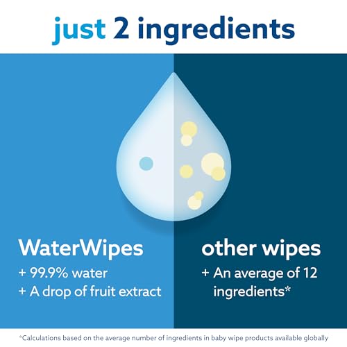 Plastic-Free Unscented Baby Wipes, 60 Count (Pack of 12) Q586