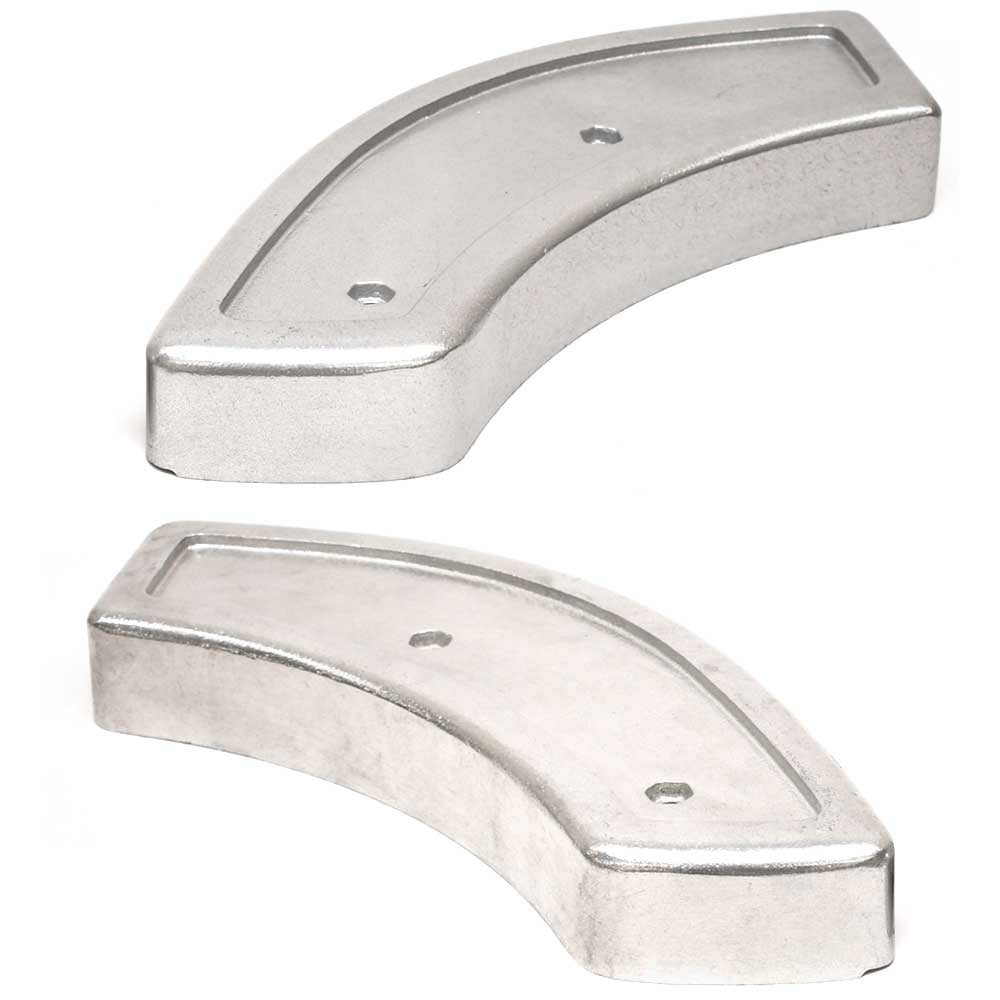 Pontoon Boat Corner Light Housings Aluminum (Set of 2) A16422