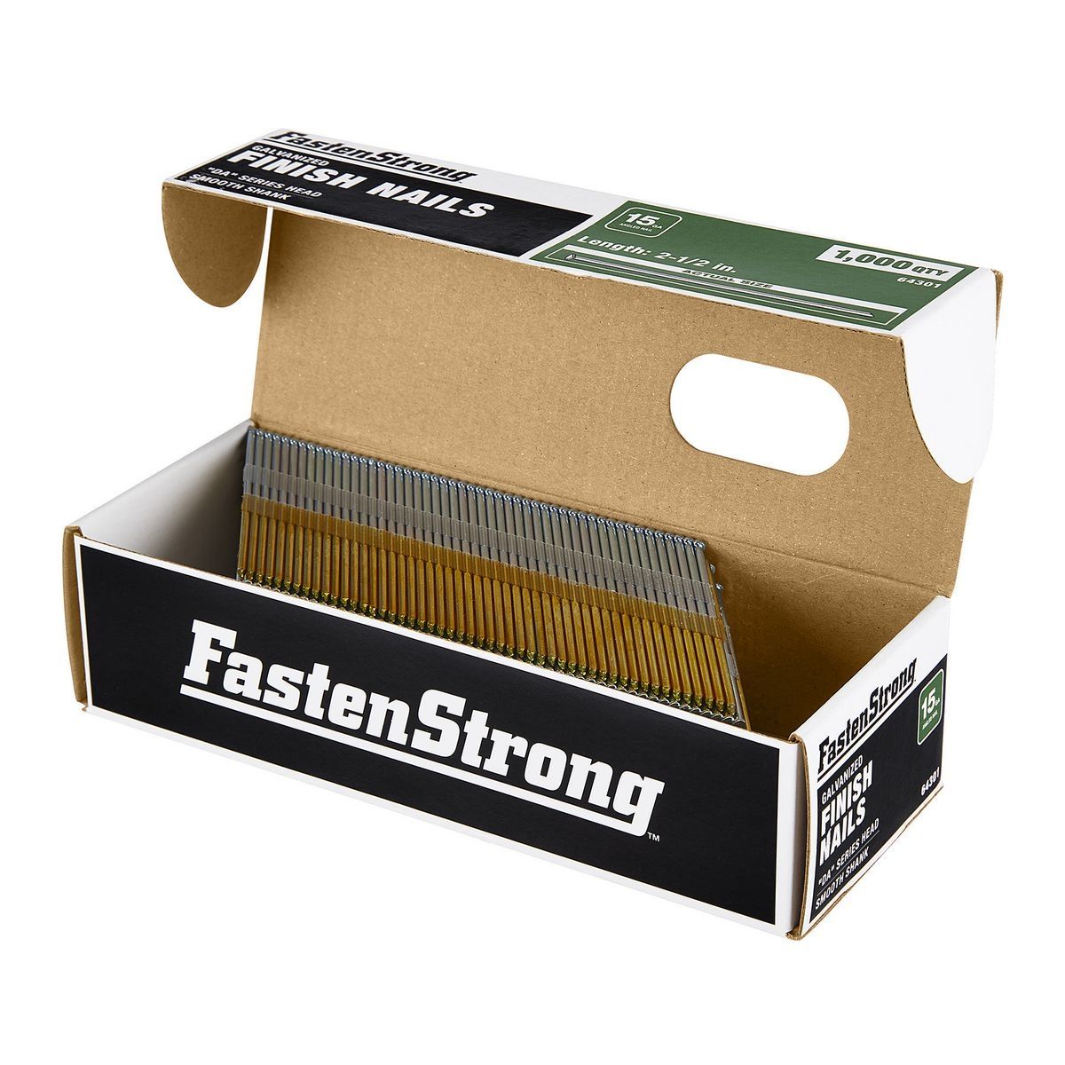 2-1/2 in. 15 GA Galvanized Finish Nails, 1000-Pack G870