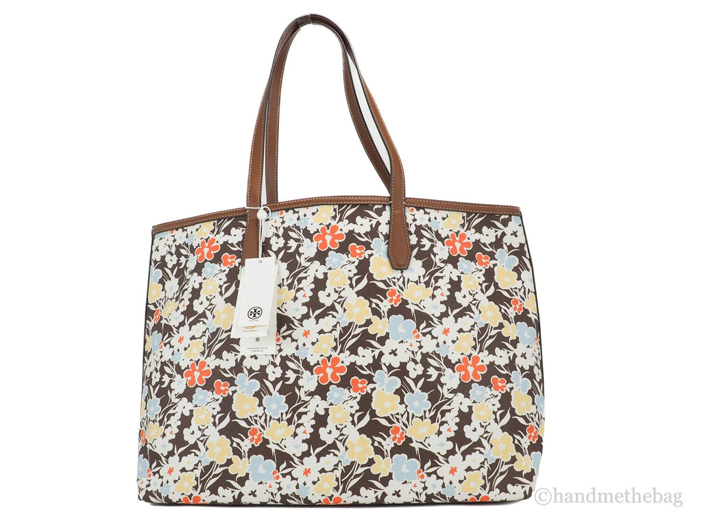 Printed Coated Canvas Tote Handbag U2675
