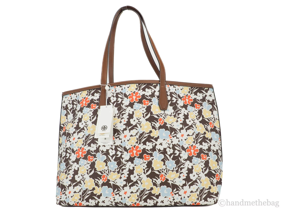 Printed Coated Canvas Tote Handbag U2675