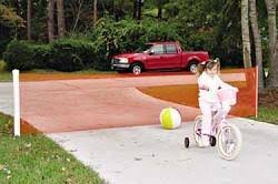 Black Retractable Driveway Guard B950966