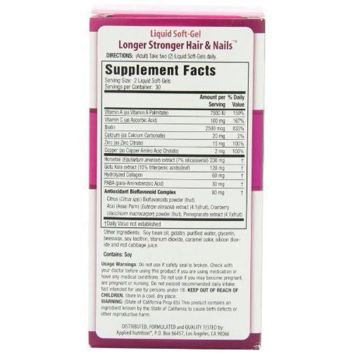Hair and Nails 60-Count D27878