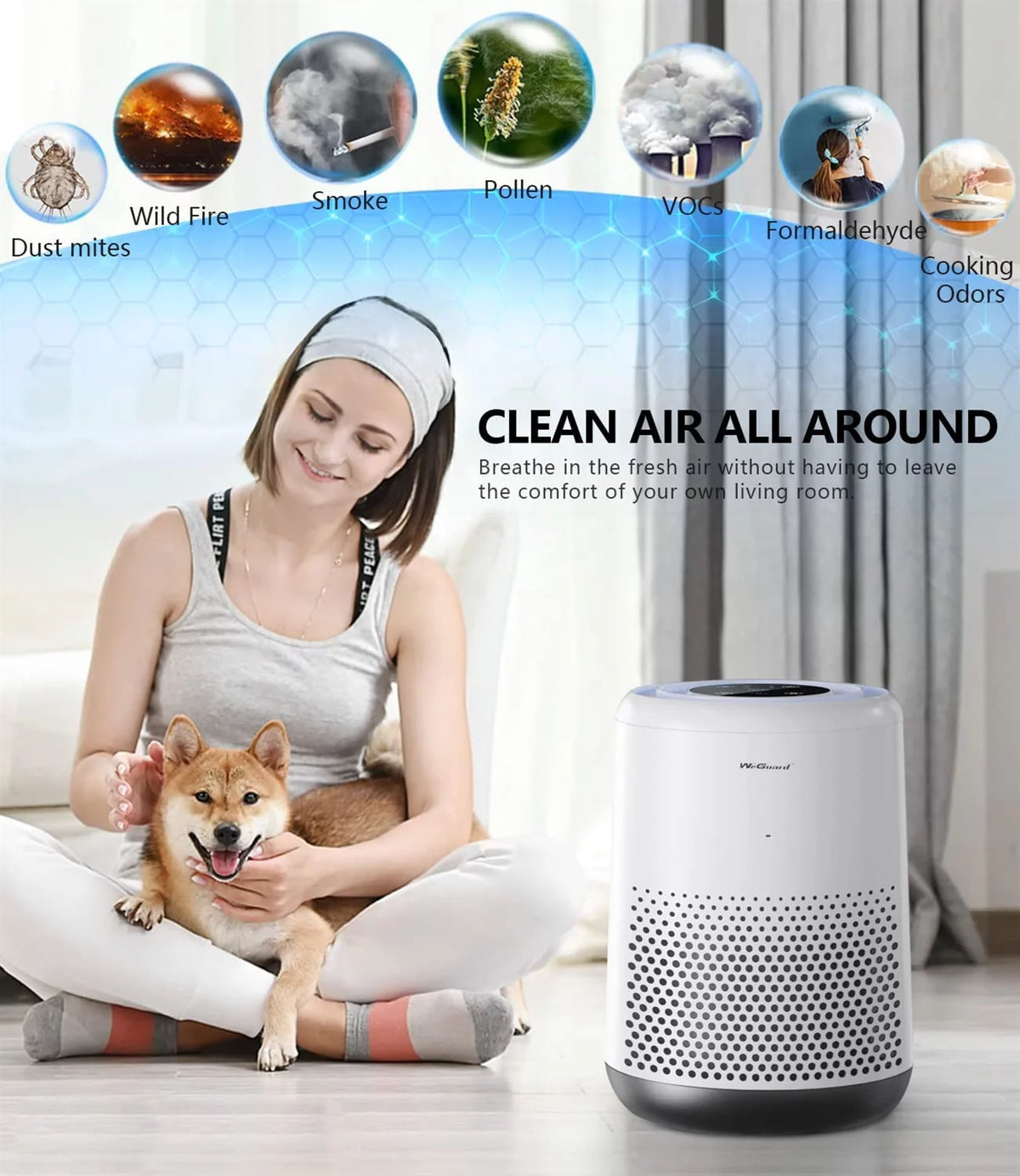 H13 HEPA Air Purifier 430 Sqft Coverage F26310
