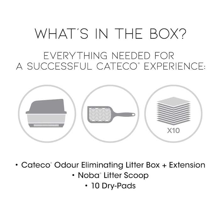 Odor-Eliminating Cat Litter Box Starter Kit E330