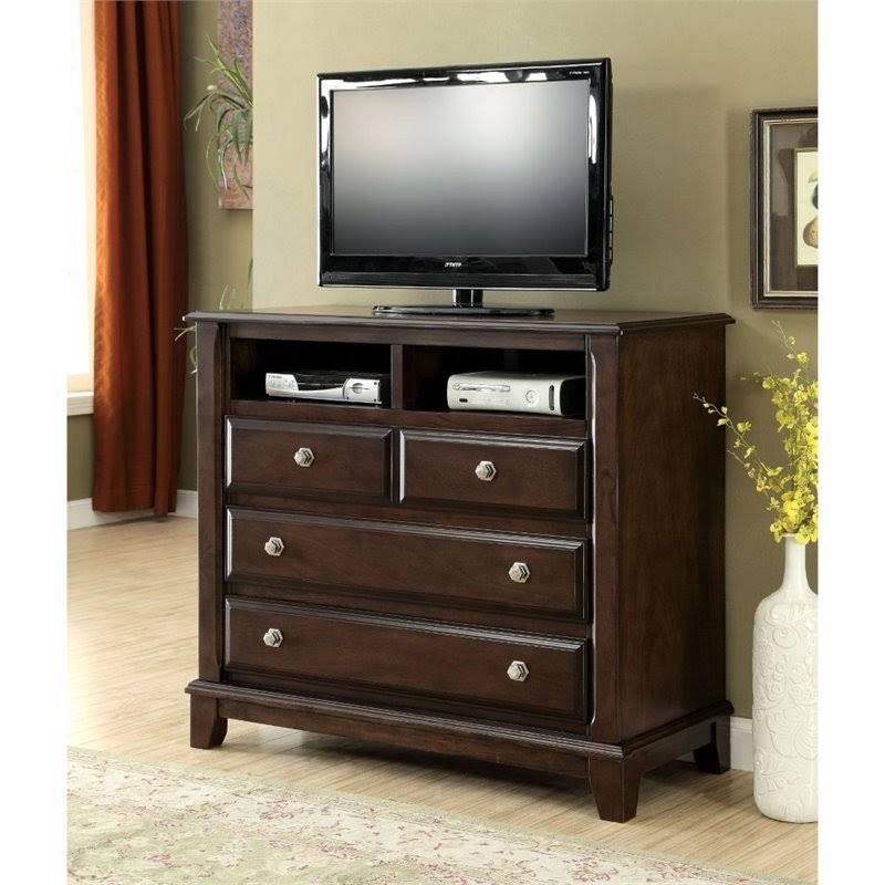 Brown Cherry Media Chest P844