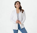 CozyChic Lite Shawl Collar Cardi, Size 2X, Sea Salt O20164