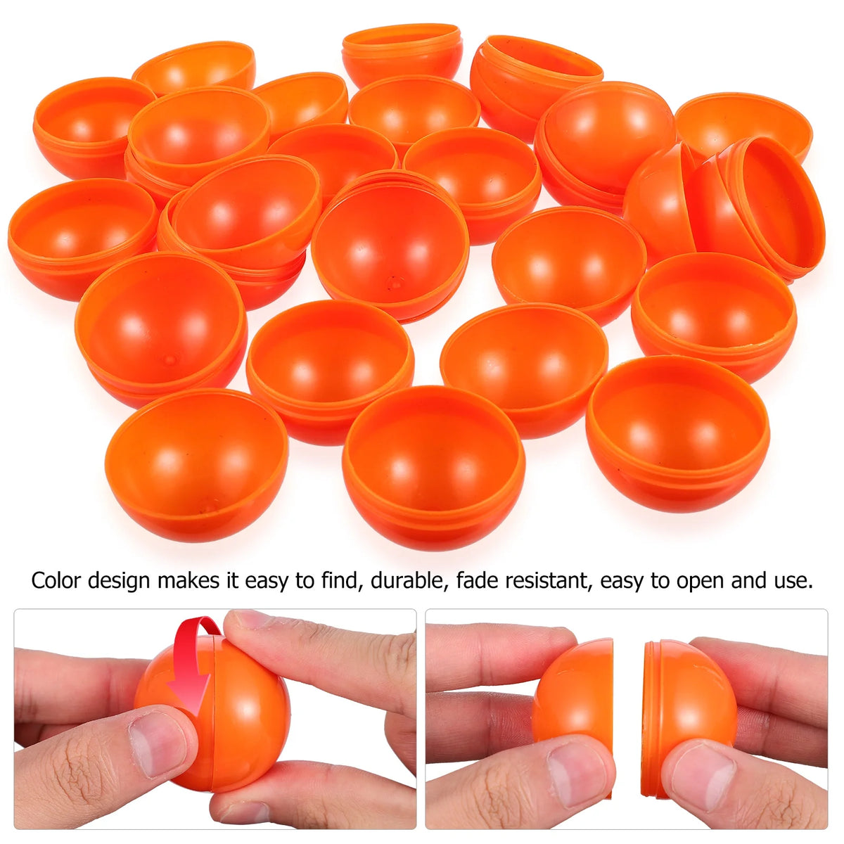 25 Pcs Plastic Hollow Openable Lottery Balls Z198