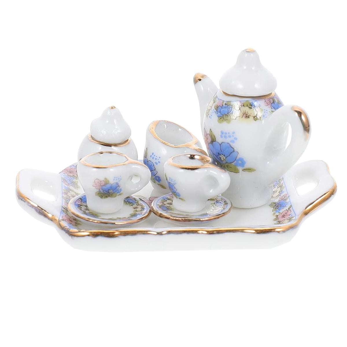 5 Sets Doll House Tea Kitchen Food Accessories Mini Decorative Props Toy Ceramics T882230
