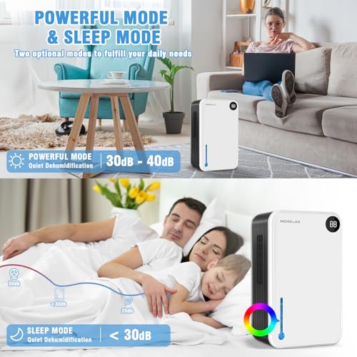 25 OZ Small Quiet Dehumidifier with Auto Shut Off, White L273
