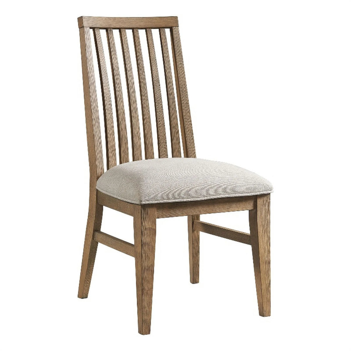 Wood Slat Back Chair Set of 2 V4401