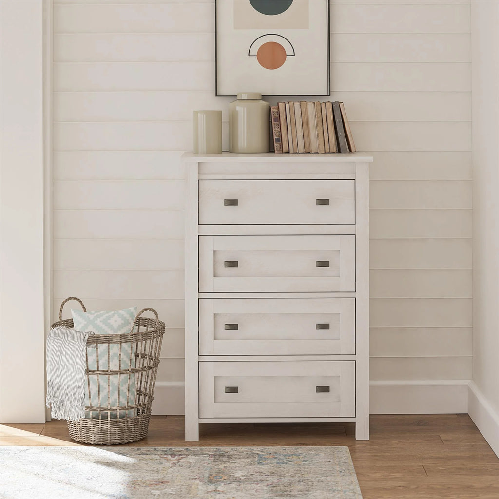 4 Drawer Weathered Oak Dresser Y481697
