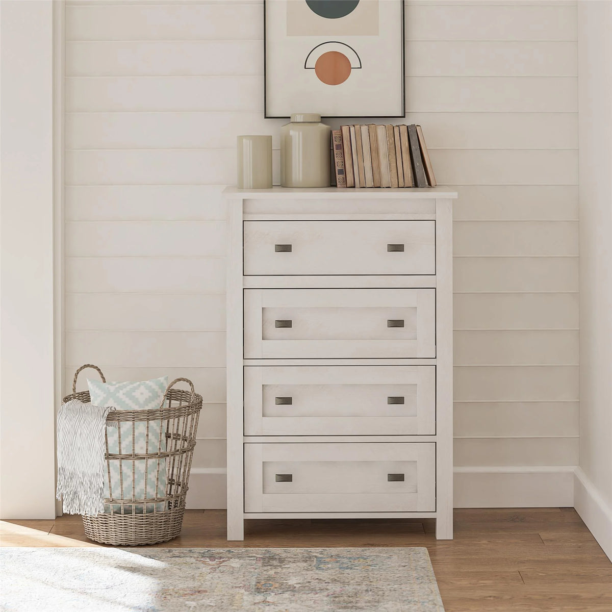4 Drawer Weathered Oak Dresser Y481697
