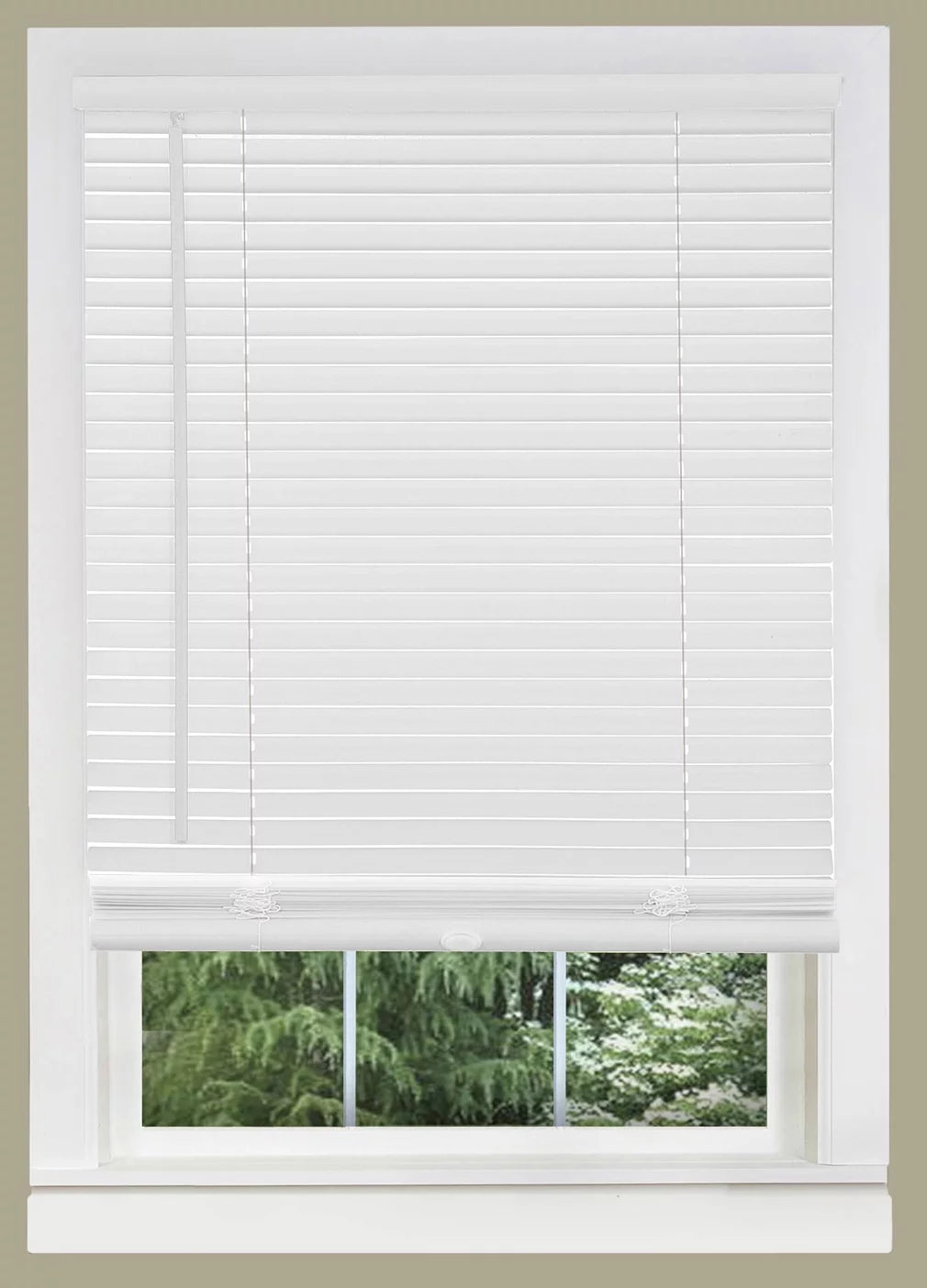 Cordless Vinyl Mini Blind White 23" x 72" D24853