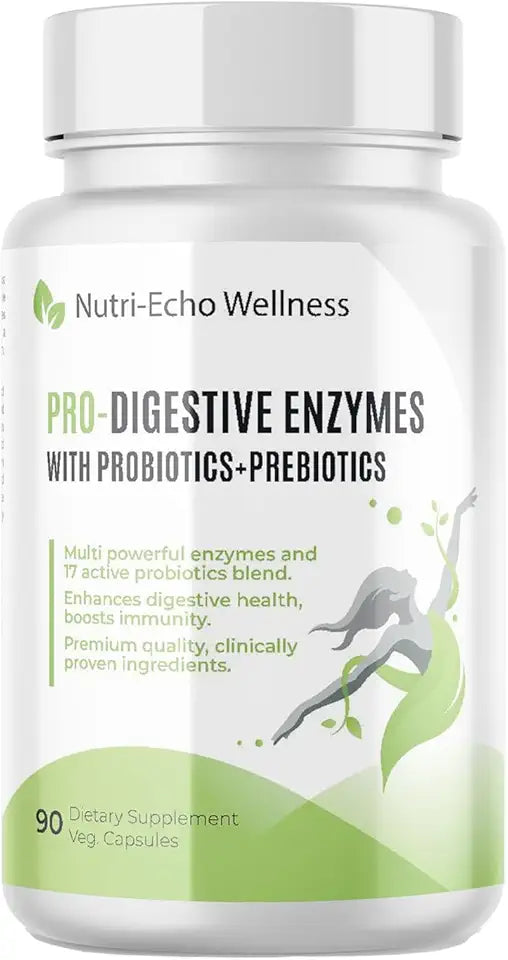 900mg 16 Digestive Enzymes 17 Probiotics 90 Capsules V857