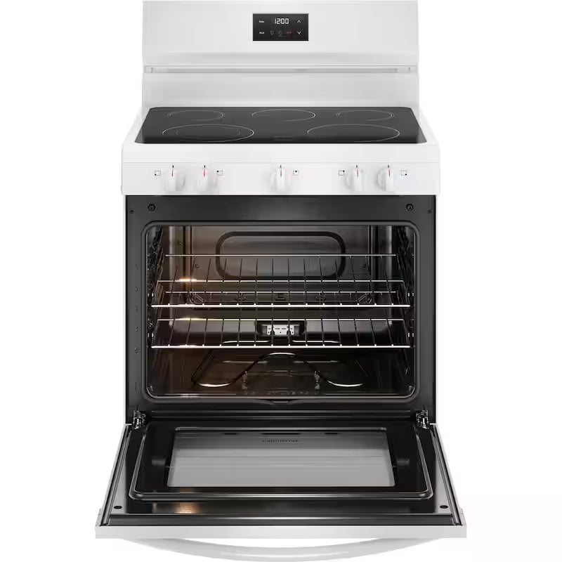 White 5 Element Freestanding Electric Range M221