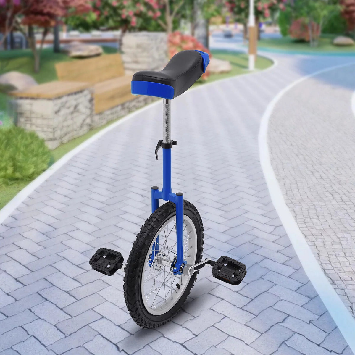 16'' Wheel Adjustable Seat Unicycle S987