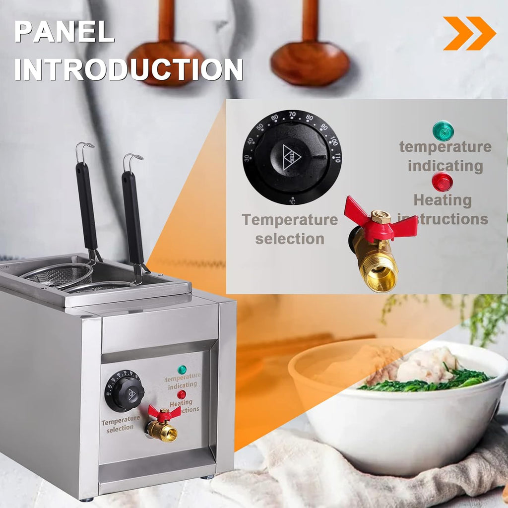2 Holes 1500W Commercial Pasta Cooker H5918