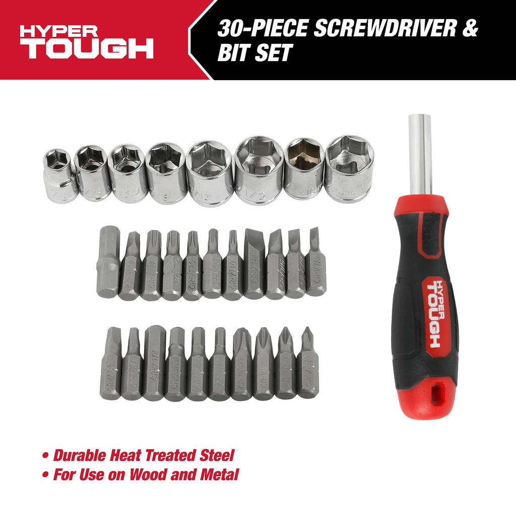 30 Piece Screwdriver and Bit Set W16364
