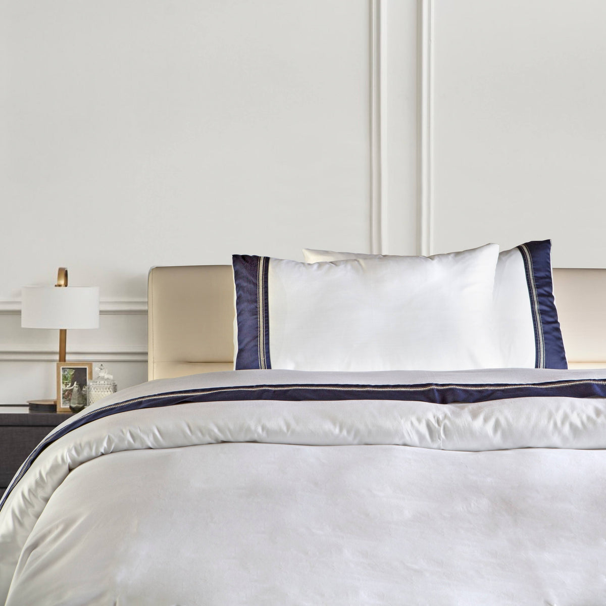 Queen 3 Pieces Turkish Cotton Sateen Duvet Cover Set L474