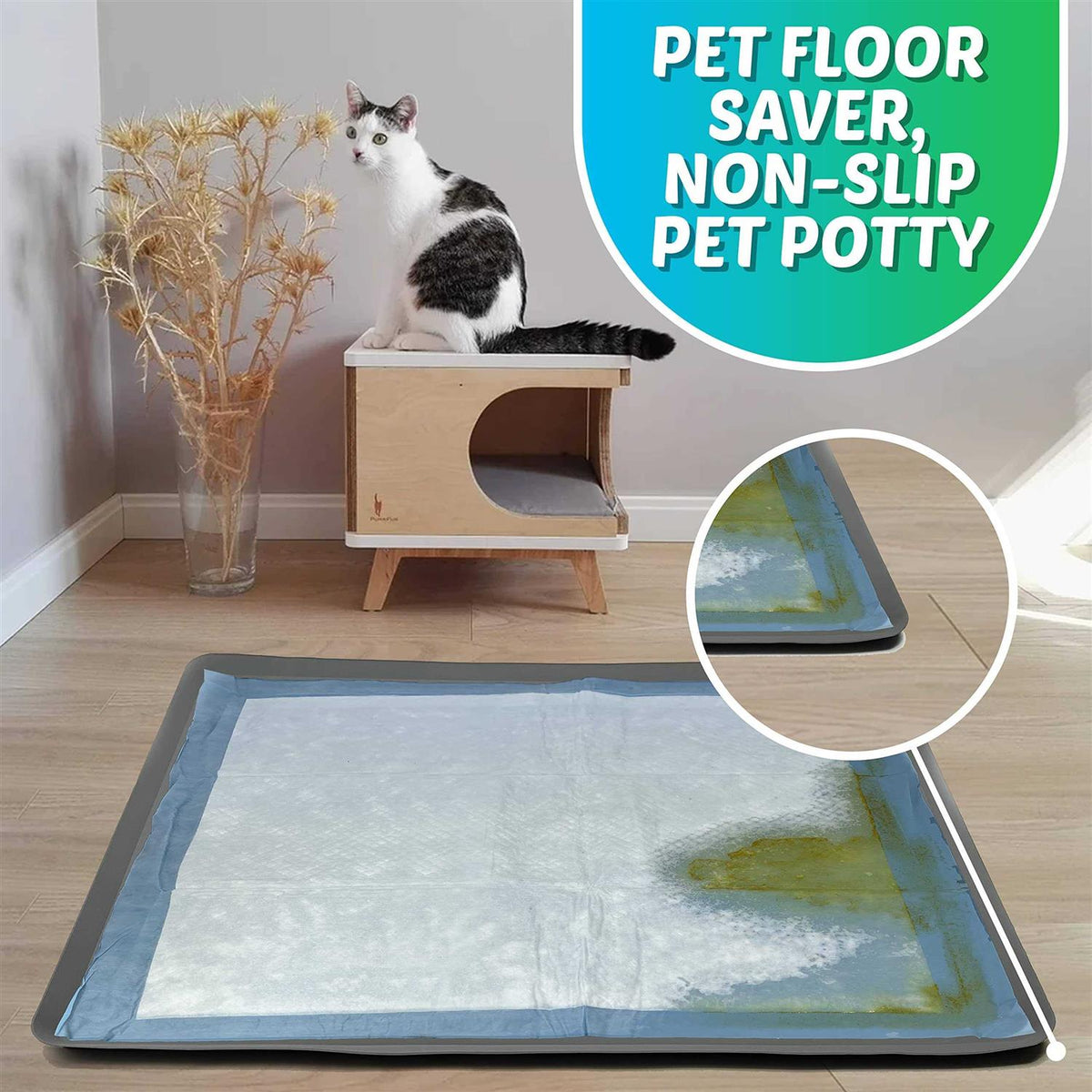 Puppy Pad Holder Tray No Spill Q5485