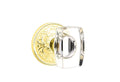 Polished Brass Crystal Privacy Knob Set X91081